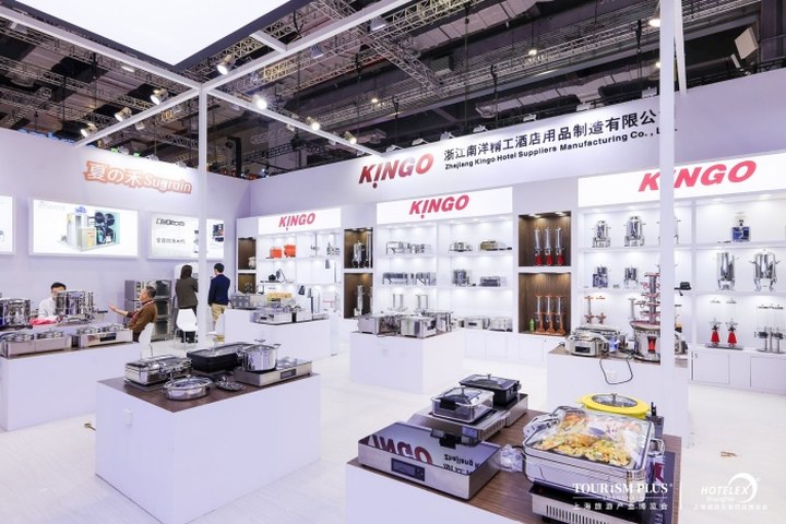 餐饮设备展位实景